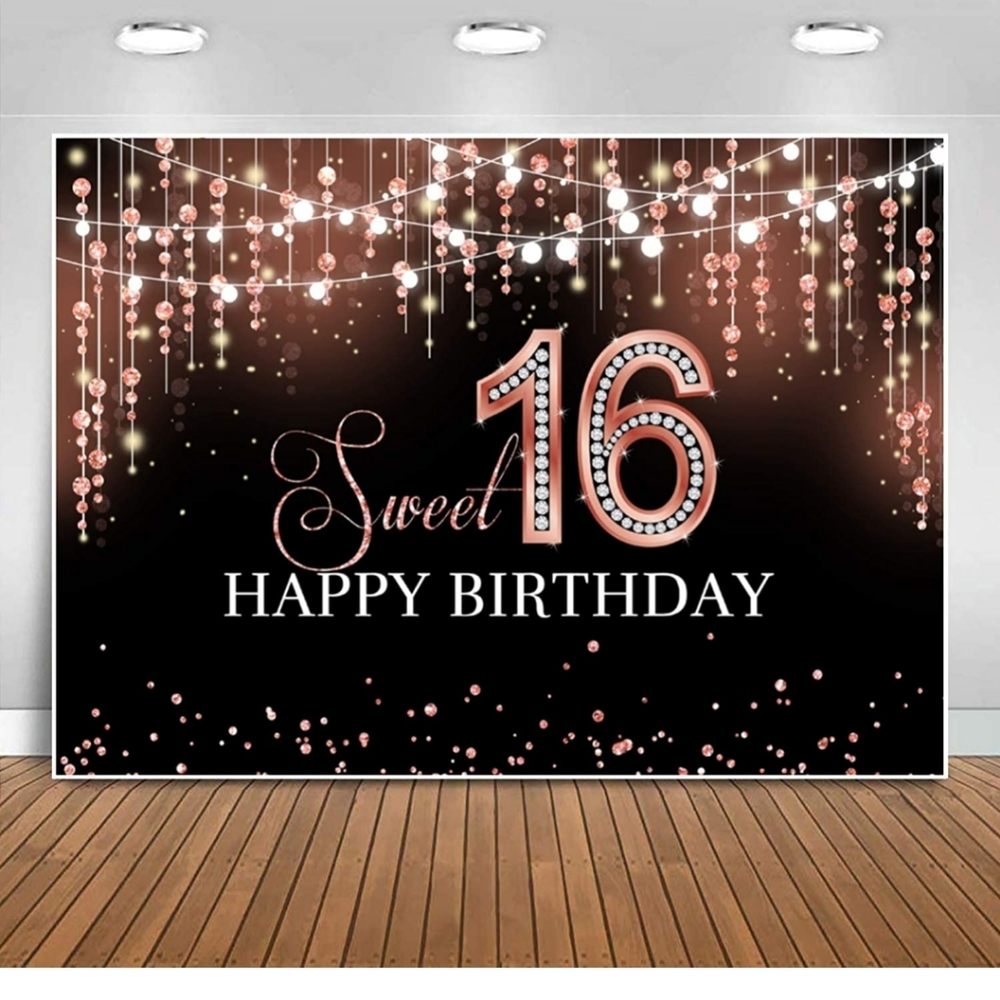 Sweet 16 Backdrop Banner